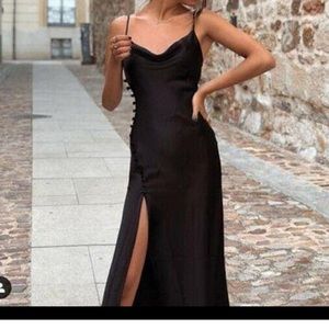Zara Black Slip Dress